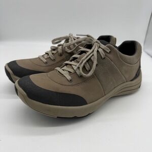 Clarks Wave Andes Womens Brown Waterproof Nubuck Walking Shoes Size 8 26122849